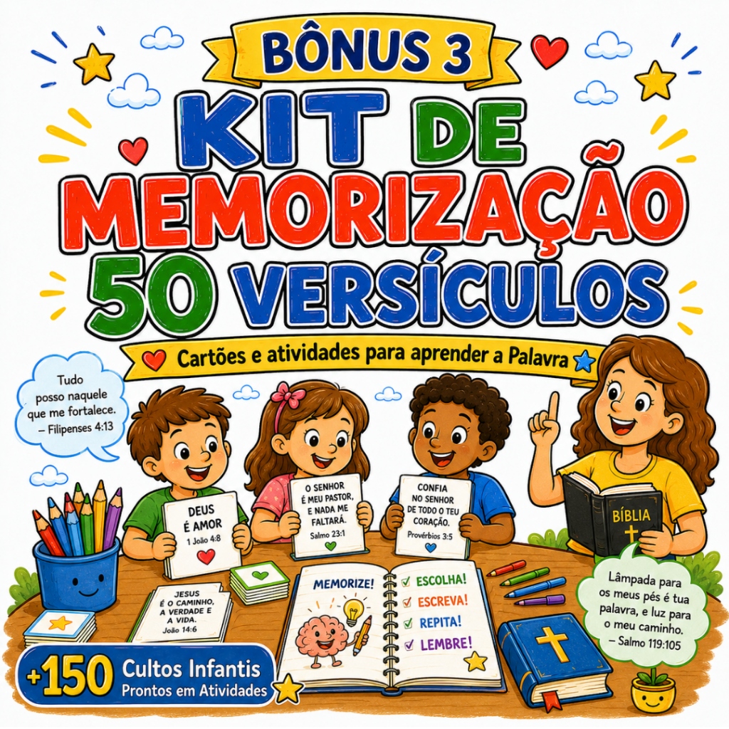 Bônus 3 - Kit de Memorização 50 Versículos