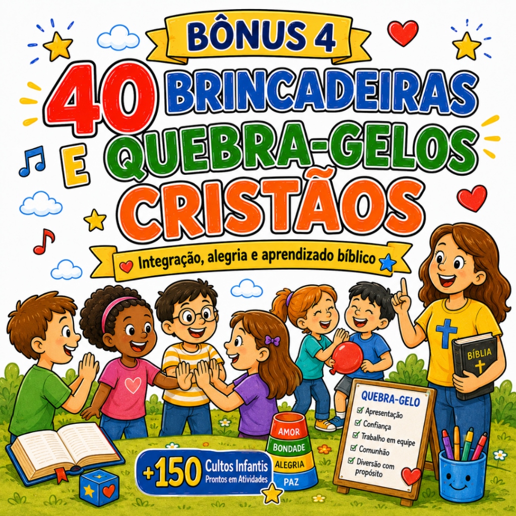 Bônus 4 - 40 Brincadeiras e Quebra-Gelos Cristãos