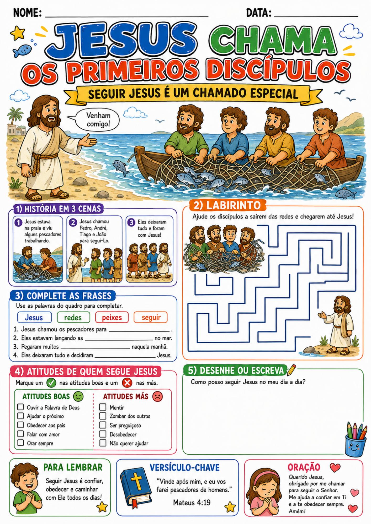 Folha Real A4 - Culto Infantil 1